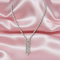 Exclusive 16.50ct Round Diamond Designer Necklace, Hallmarked 18k White Gold 33grams