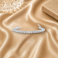 Best Deal.. ! 7.50 Ct Natural Round Diamond Tennis Bracelet In Hallmarked 18k White Gold
