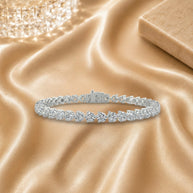 3 Prong Diamond Tennis Bracelet For Womens