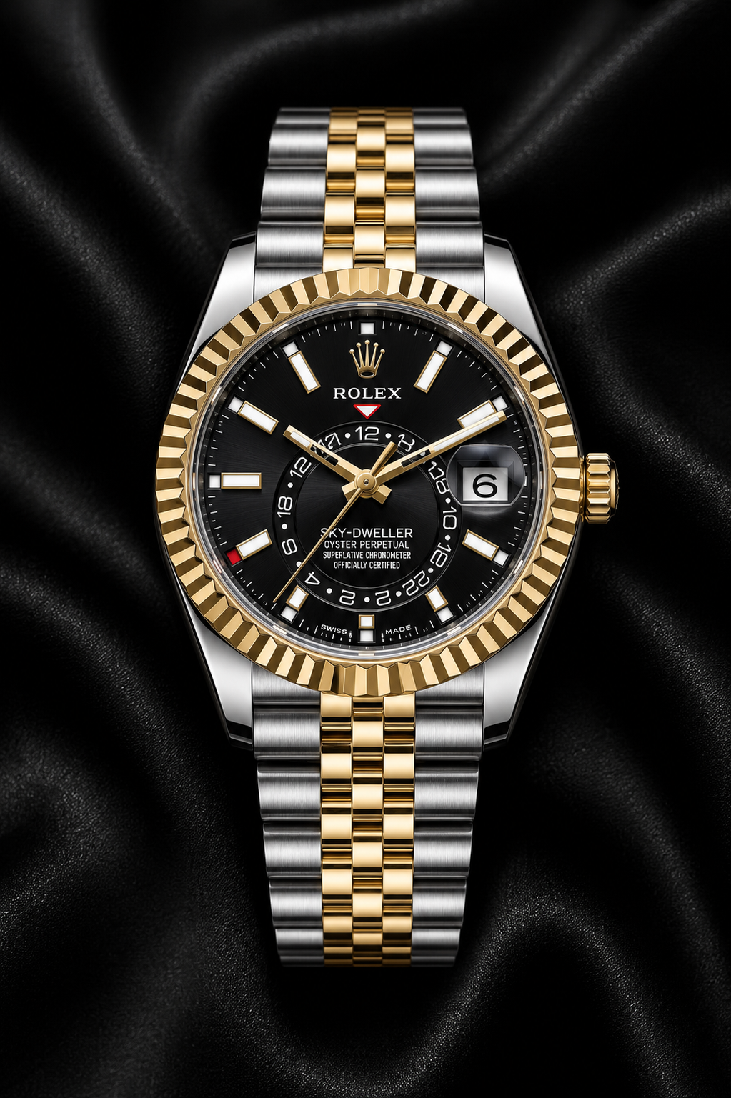 2022 Rolex sky dweller bi metal jubilee black dial