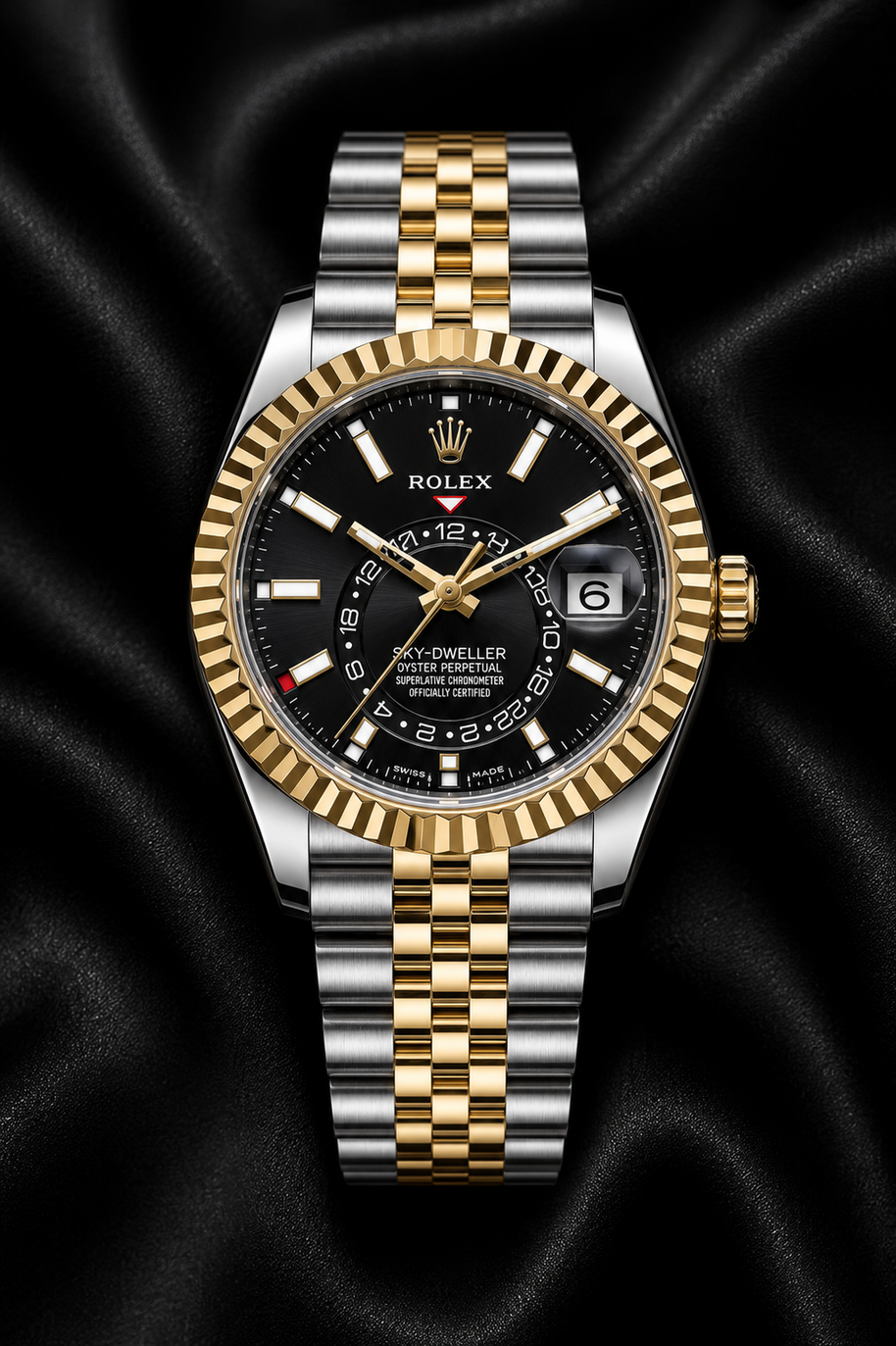 2022 Rolex sky dweller bi metal jubilee black dial