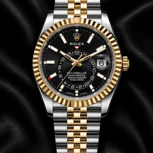 2022 Rolex sky dweller bi metal jubilee black dial