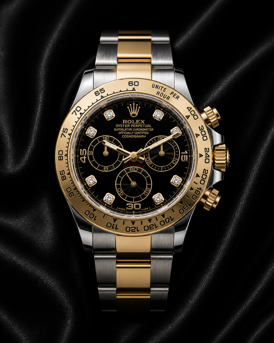 2018 Rolex black diamond dial cosmograph Daytona 116503